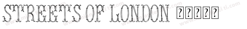 streets of london字体转换